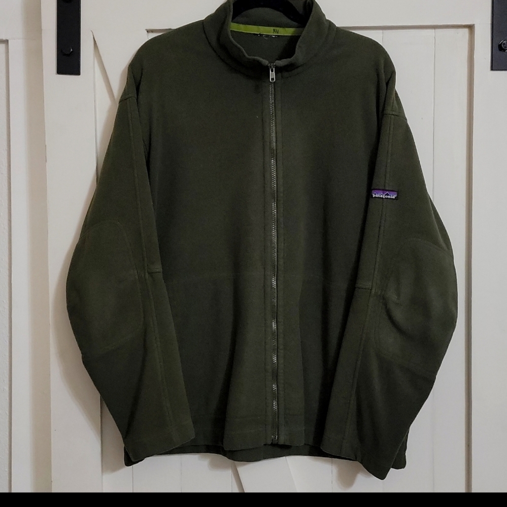Patagonia olive green zip up jacket Mens xl